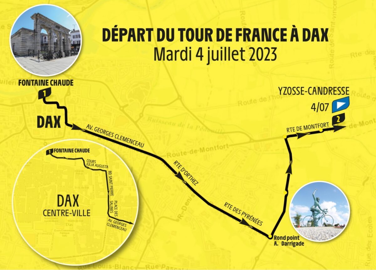 Tour de France 2023 à Dax le Départ dévoilé Landes Info
